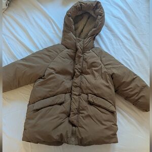 Zara Tan Sherpa-Lined Outerwear